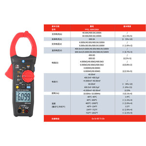 英鹏防爆钳形万用表大电流钳形表YPGL-600V/206A
